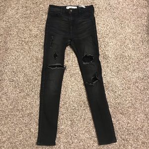 black hollister jeans